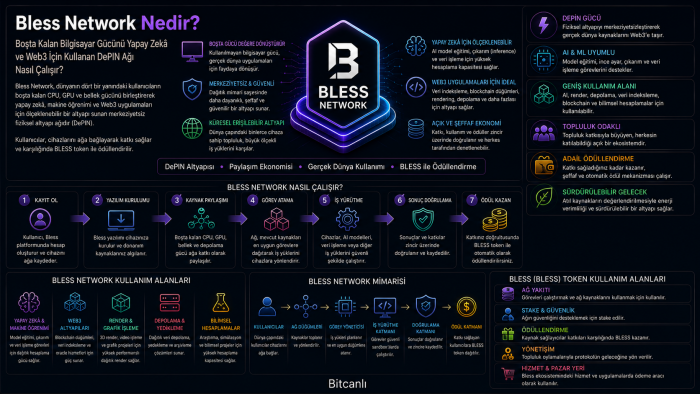 Bless Network Nedir? Boşta Kalan Bilgisayar Gücünü Yapay Zekâ ve Web3 İçin Kullanan DePIN Ağı Nasıl Çalışır?